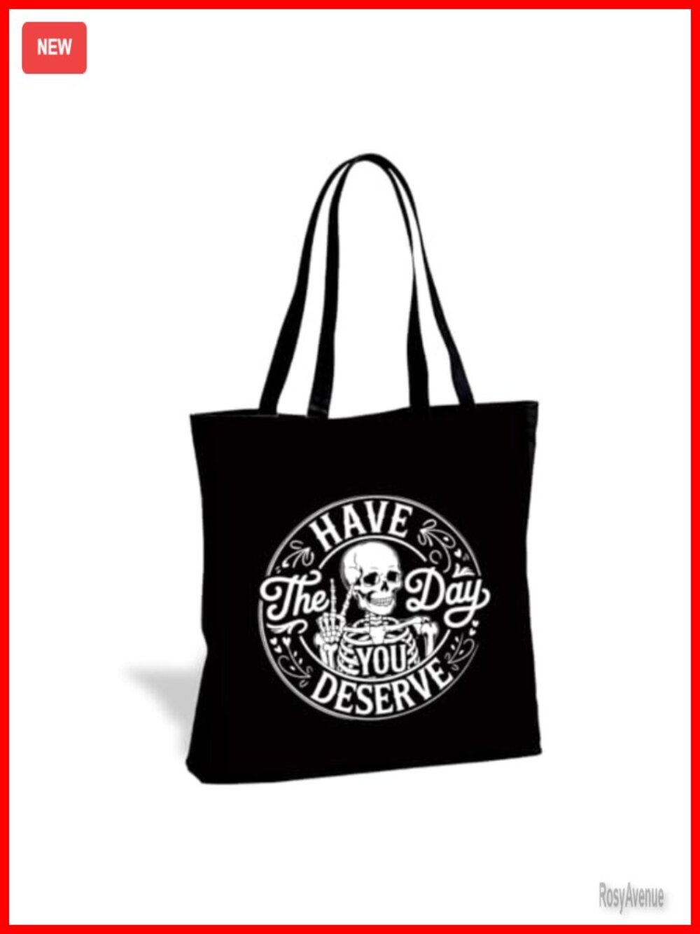 Cotton Canvas Tote Bag Reusable Shoulder Bag for Shopping Library Travel